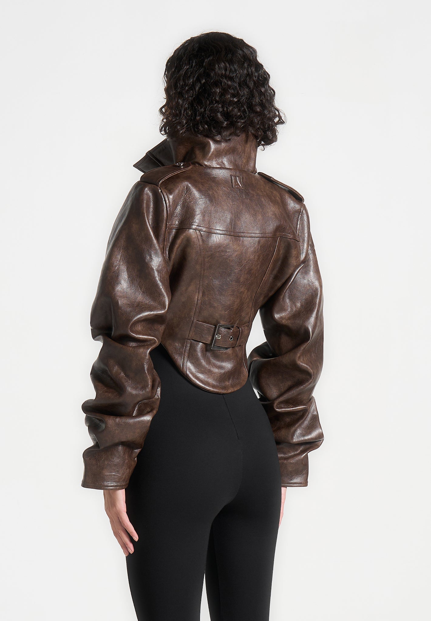 solange-vintage-leather-tacked-sleeve-corset-jacket-brown