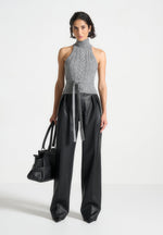 pebbled-leather-pleated-stacked-trousers-black