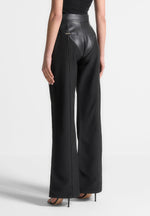 vegan-leather-woven-trousers-black