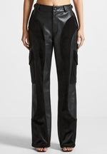 leather-and-velvet-cargo-pants-black