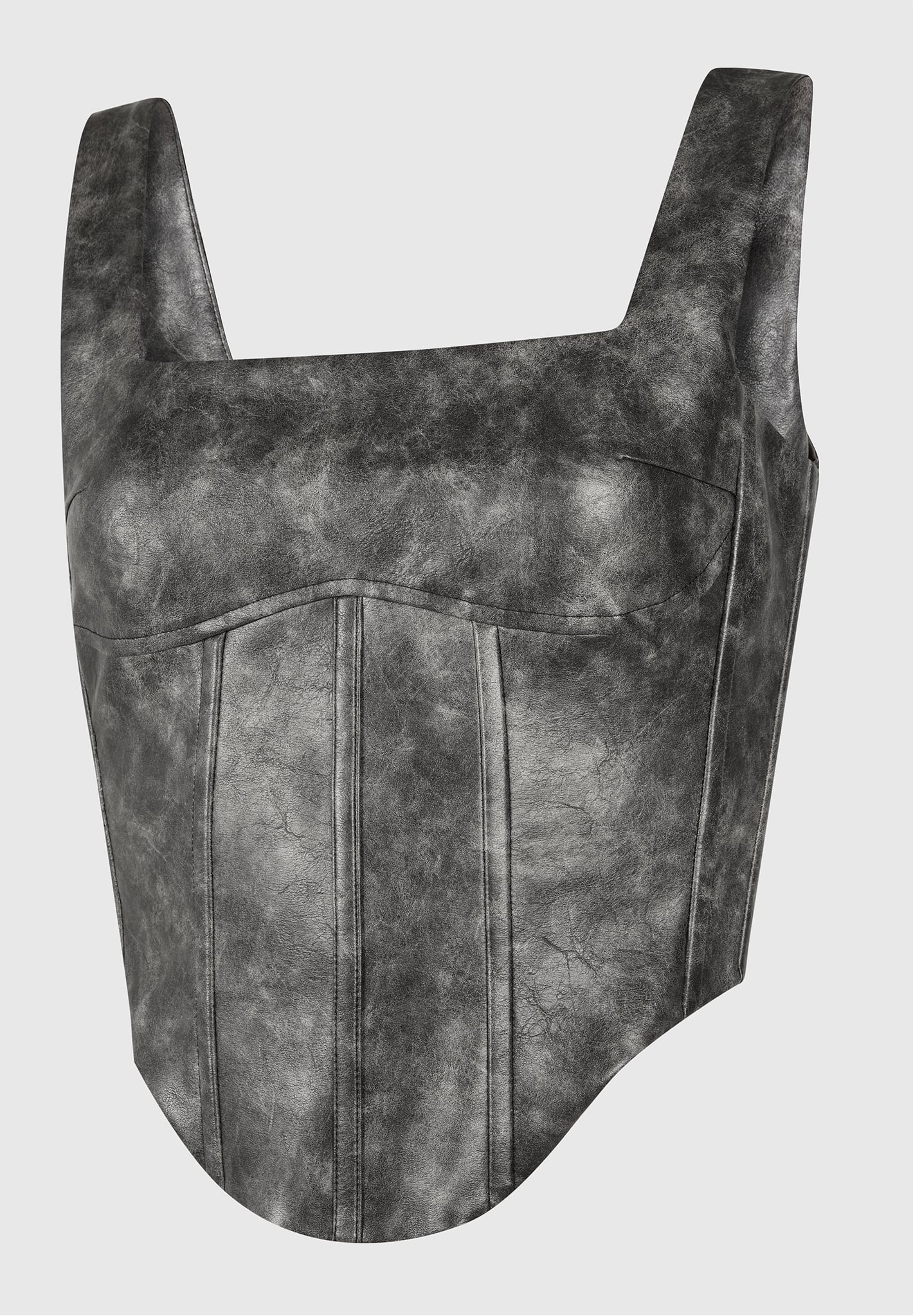 vintage-vegan-leather-corset-top-grey