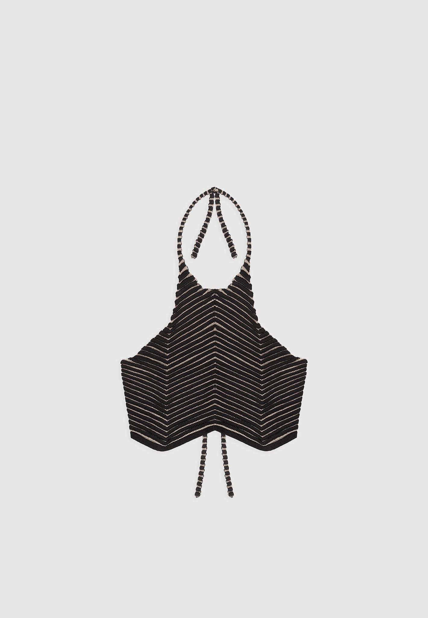 knitted-contour-halterneck-top-black-taupe