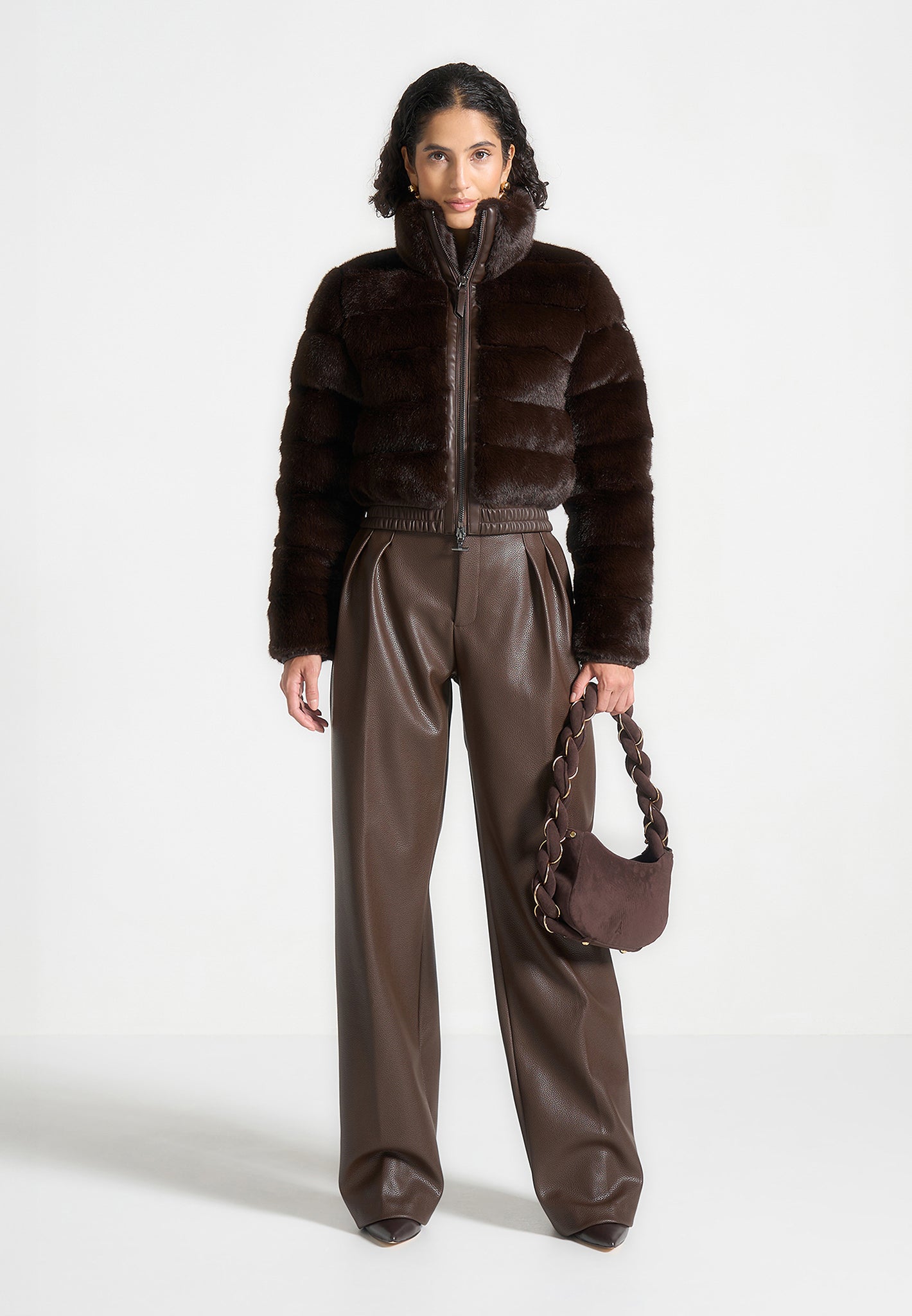 plush-ribbed-jacket-with-neck-scarf-brown