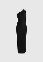 laya-asymmetric-knit-midaxi-dress-with-scarf-black