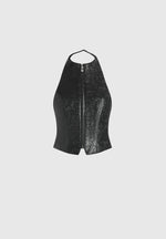 claudette-embossed-leather-halterneck-backless-top-black