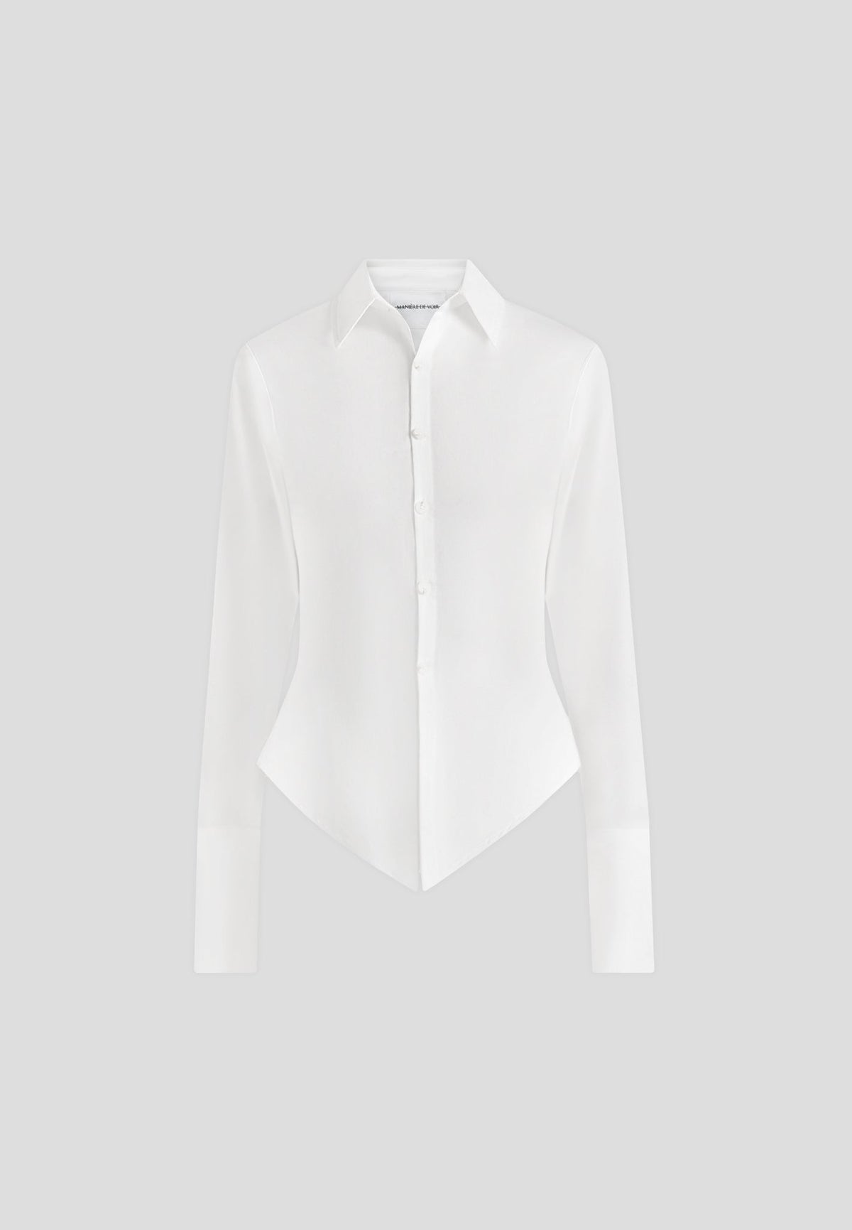Sonia - Tailored Cotton Cinch Shirt - White