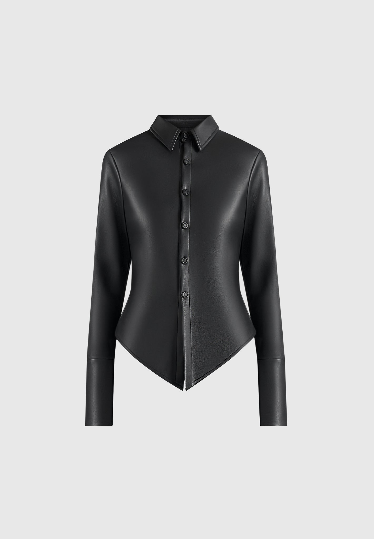 sonia-leather-cinch-shirt-black
