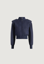 delfina-suede-layered-shoulder-cropped-bomber-jacket-navy