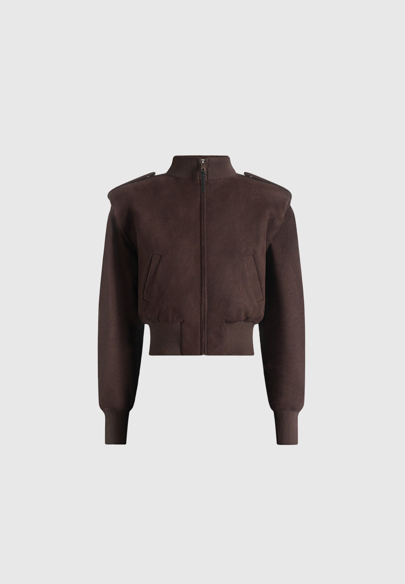 delfina-suede-layered-shoulder-cropped-bomber-jacket-brown