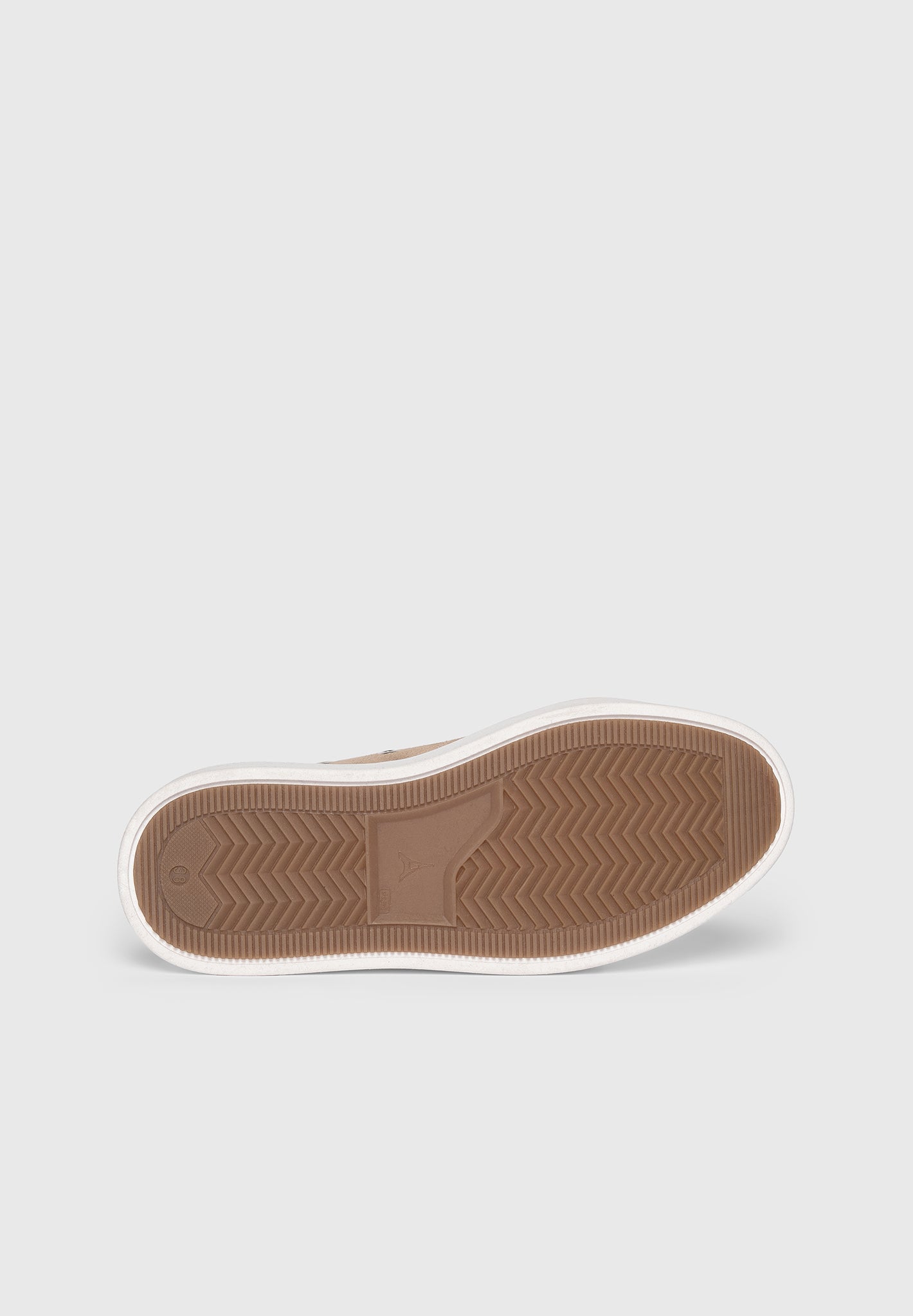 Women's Vienna - Suede Contrast Stitch Sneaker - Beige