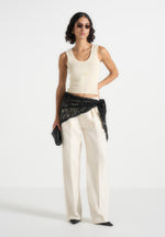 Kadia - Lace Head Scarf - Black