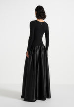 adeline-knit-and-satin-curved-hem-maxi-dress-black