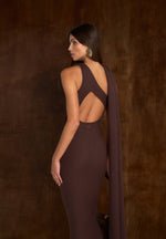 laya-asymmetric-knit-maxi-dress-with-scarf-brown