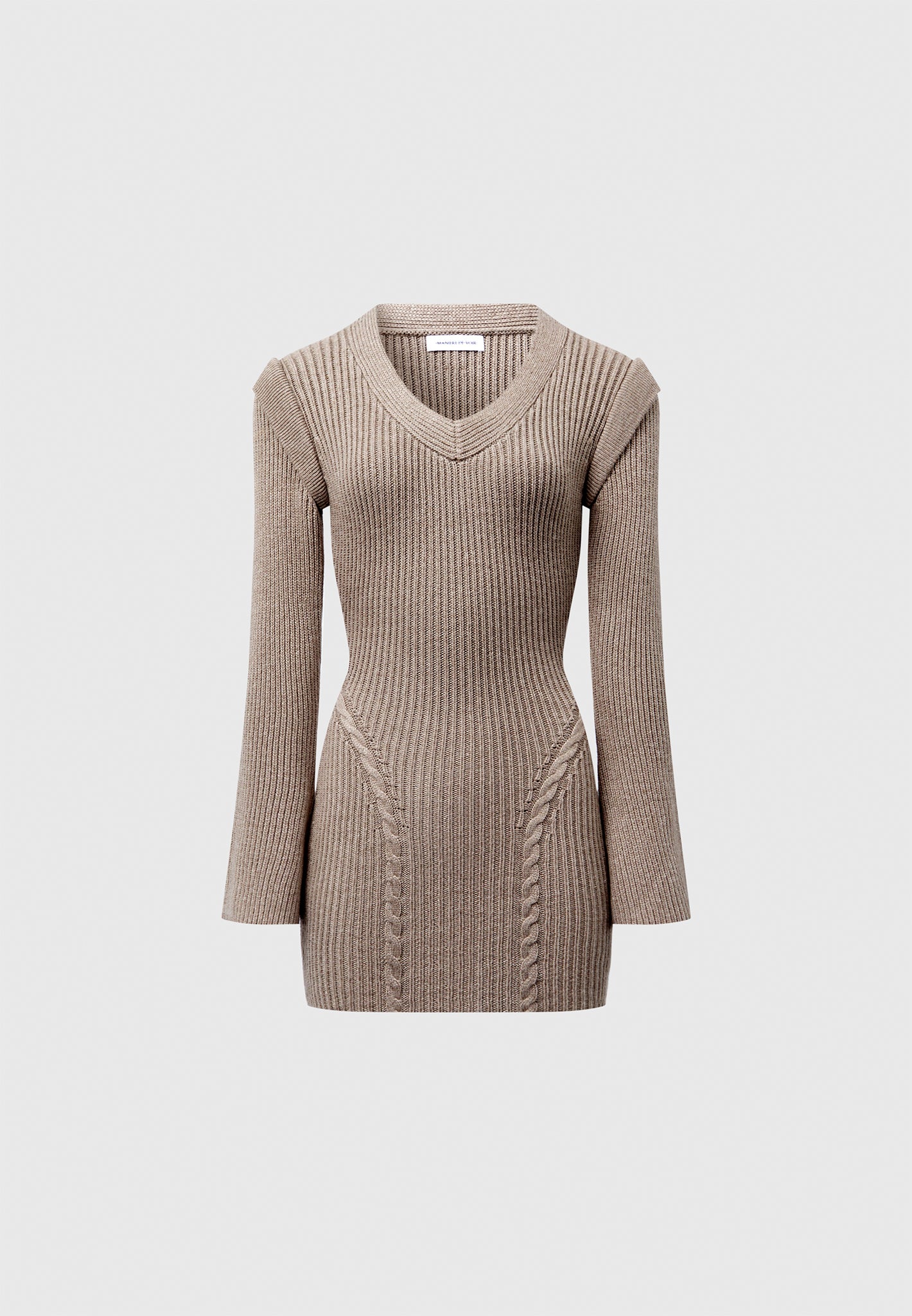 wide-shoulder-knitted-contour-mini-dress-taupe