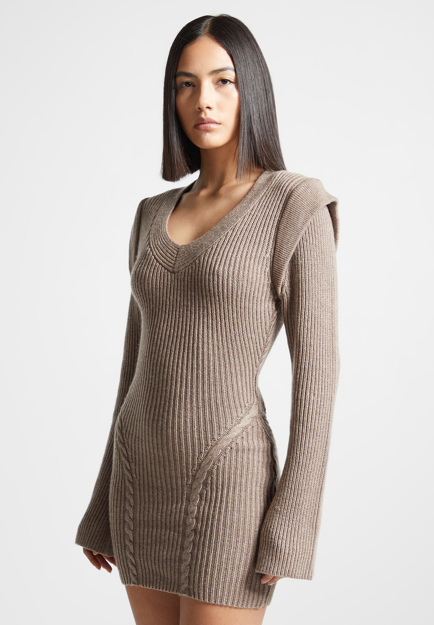 wide-shoulder-knitted-contour-mini-dress-taupe