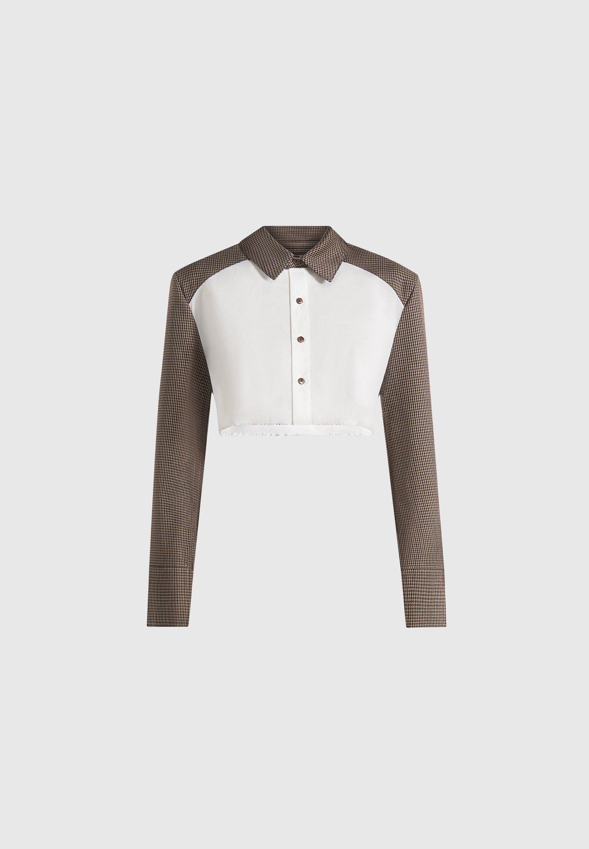 bernadette-houndstooth-cotton-cropped-shirt-white-brown