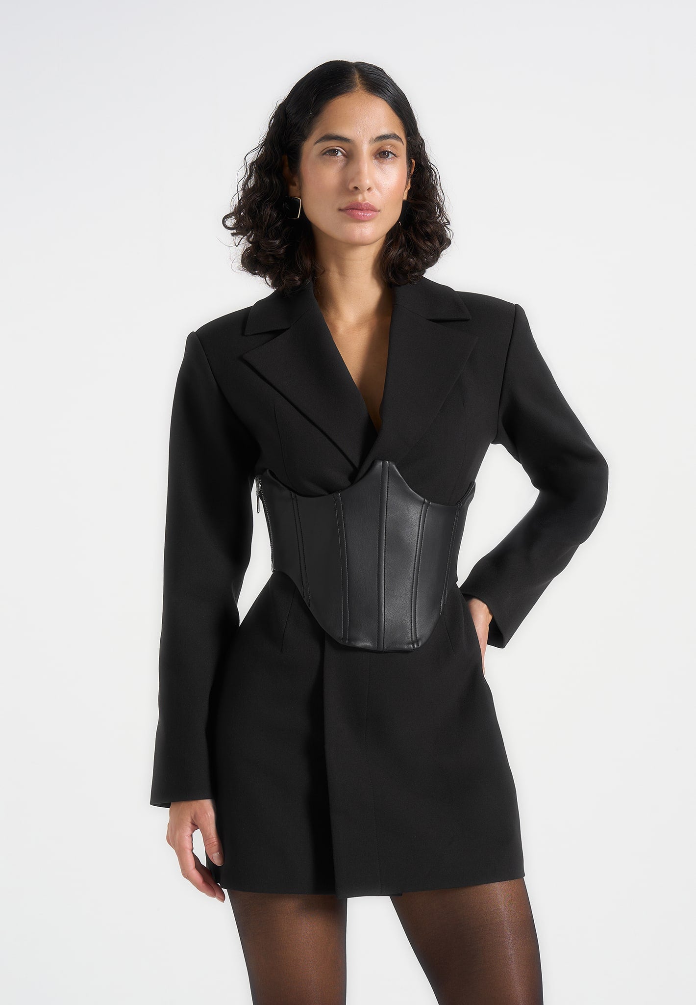 lacey-tailored-blazer-dress-with-reversible-corset-black