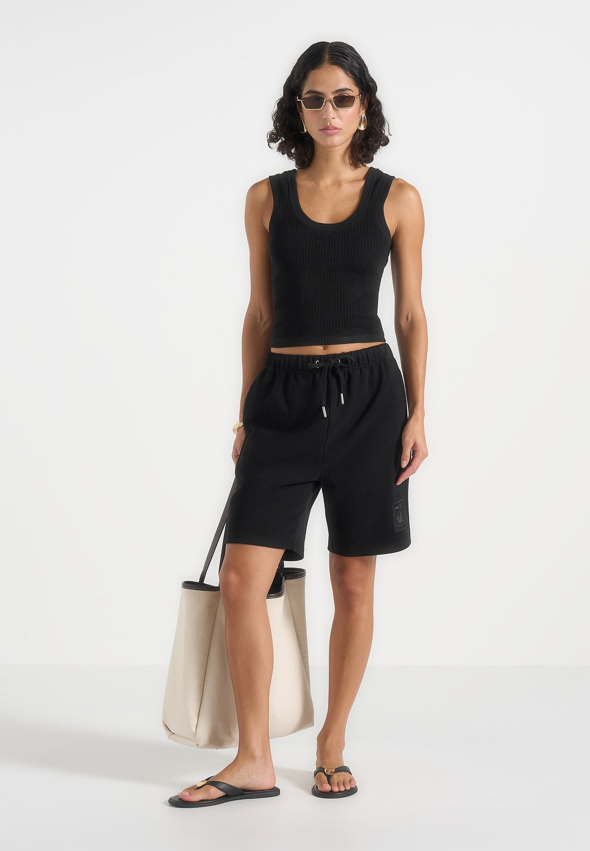 SH001 - Unisex Cotton Shorts - Black