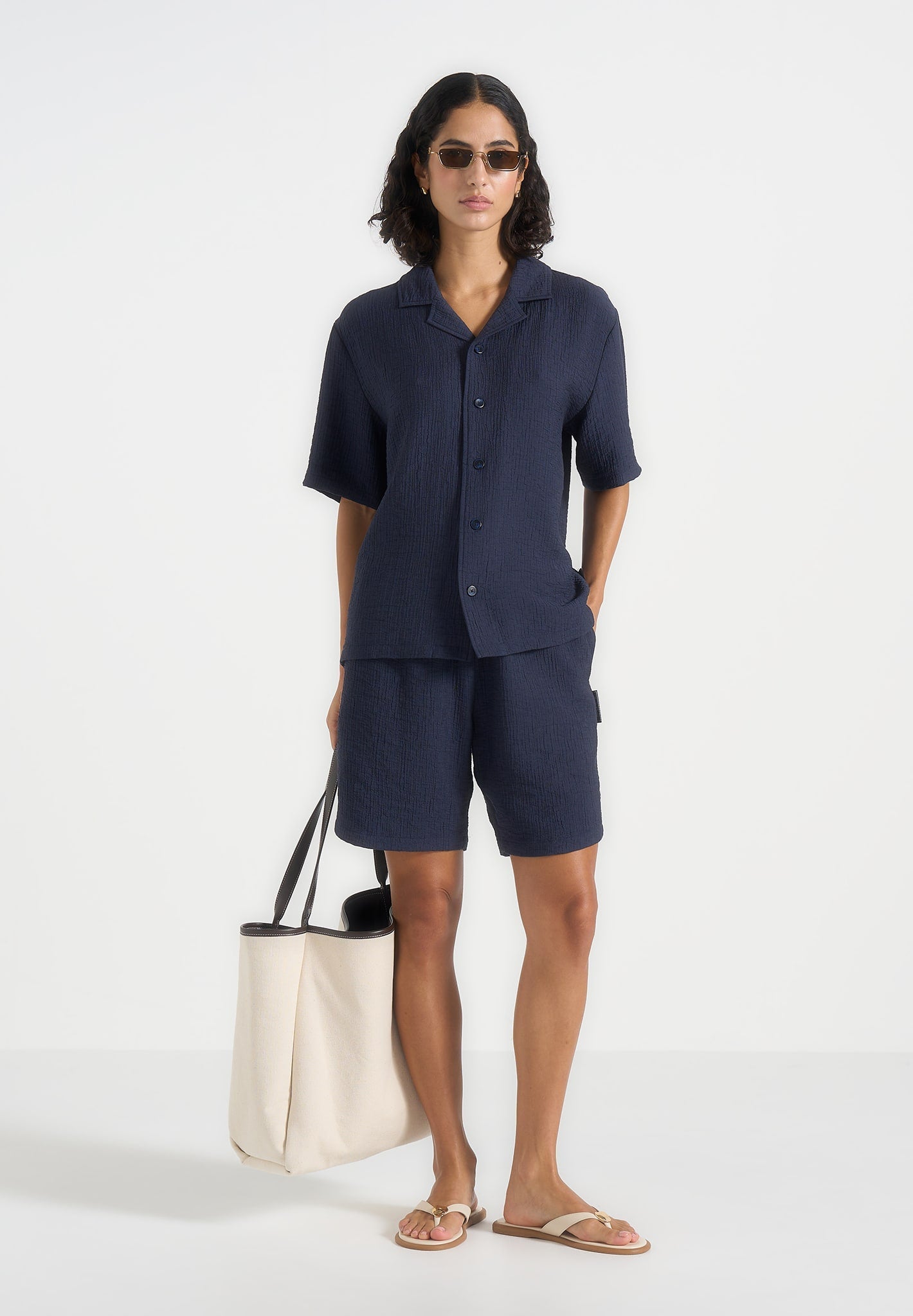 ari-unisex-textured-shorts-navy