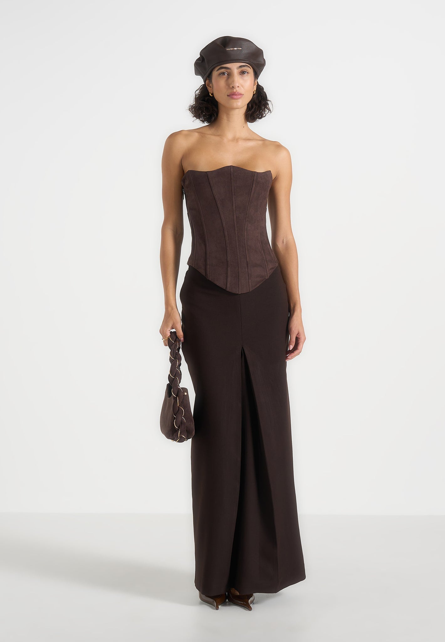 regine-tailored-box-pleat-maxi-skirt-brown 