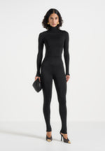 Chloe - High Waisted Leggings - Black
