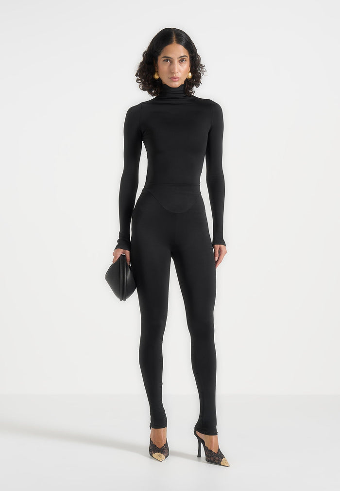 Chloe - High Waisted Leggings - Black