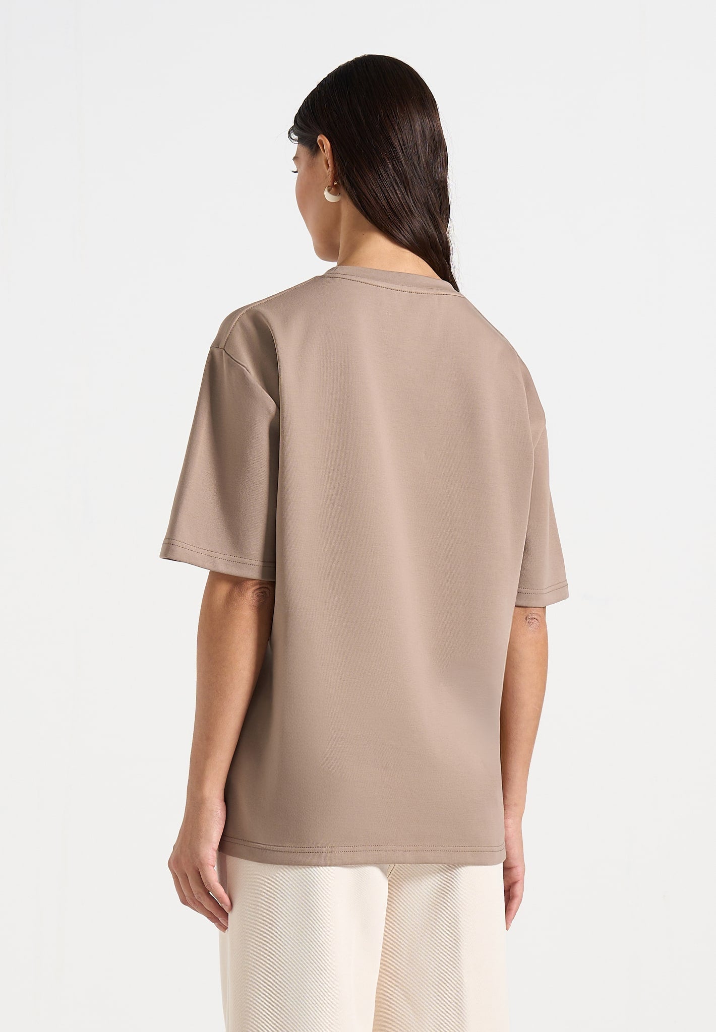 TS001 - Unisex Signature Relaxed Fit Cotton T-Shirt - Taupe