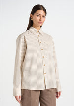 ronnie-unisex-pinstripe-long-sleeve-shirt-beige
