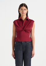 yvette-twist-front-sleeveless-shirt-wine-red