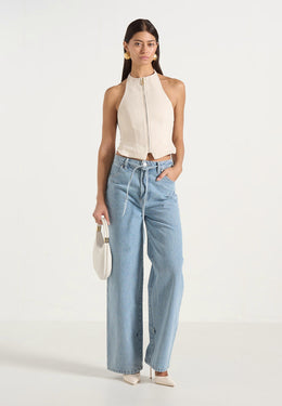 claudette-twill-halter-neck-backless-top-cream