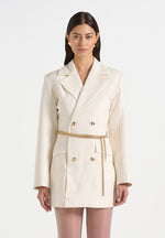 zara-double-breasted-blazer-dress-with-chain-off-white