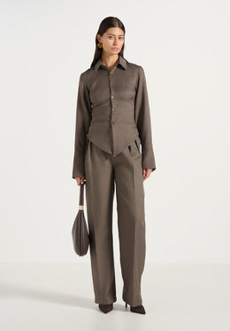 julie-houndstooth-twin-pleat-trousers-brown