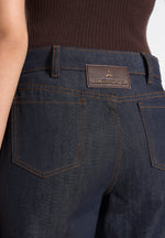 Florence - High Rise Straight Leg Denim Jeans - Indigo