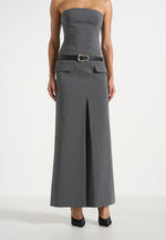 tabitha-tailored-pinstripe-bandeau-belted-maxi-dress-grey
