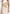 Ava - Halterneck Embellished Corset Gathered Maxi Dress - Cream