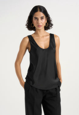 mathilda-satin-scoop-neck-open-back-tank-top-black