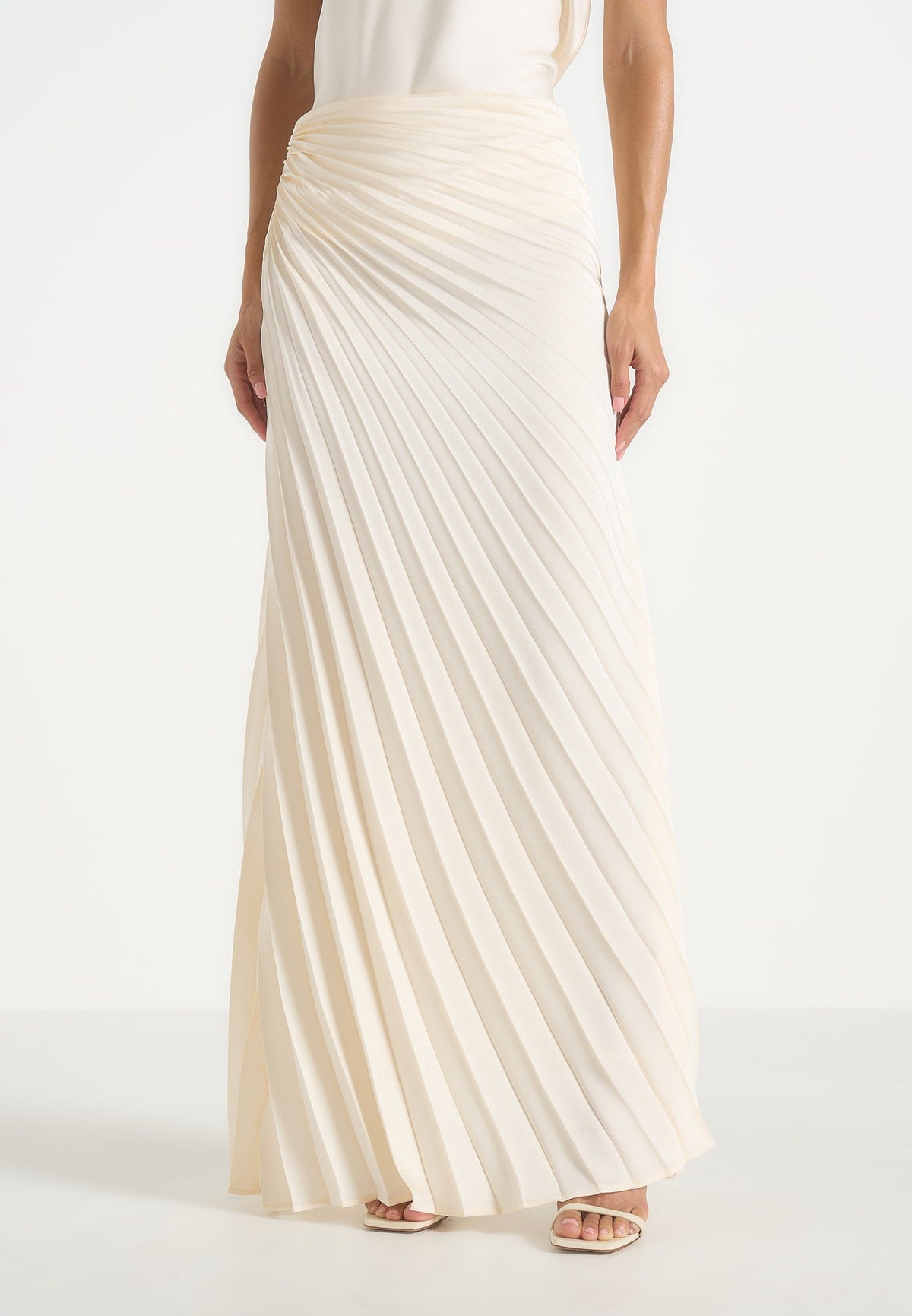 fiona-satin-fan-pleat-maxi-skirt-ivory