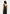 Mathilda - Satin Scoop Neck Open Back Vest - Black