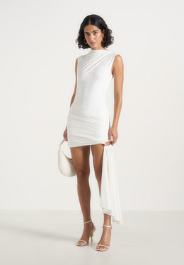 anouk-cap-sleeve-ring-detail-drape-mini-dress-white