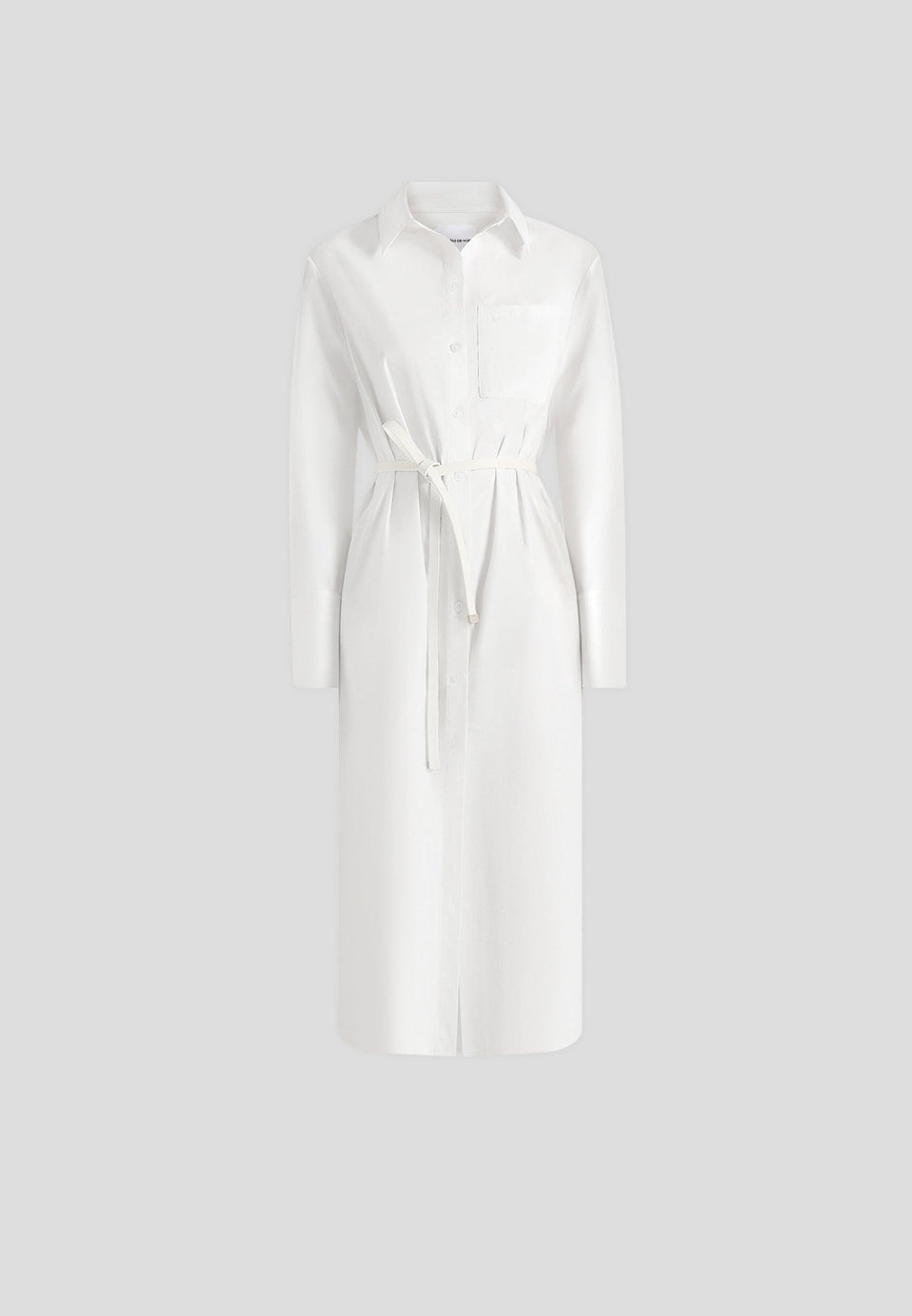 isa-belted-cotton-midi-shirt-dress-white