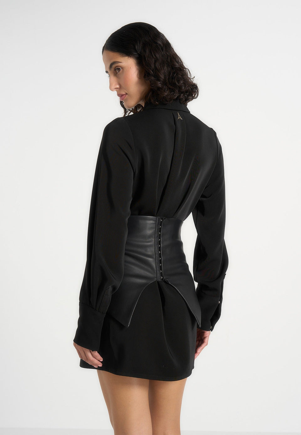 keira-corset-overlay-shirt-mini-dress-black