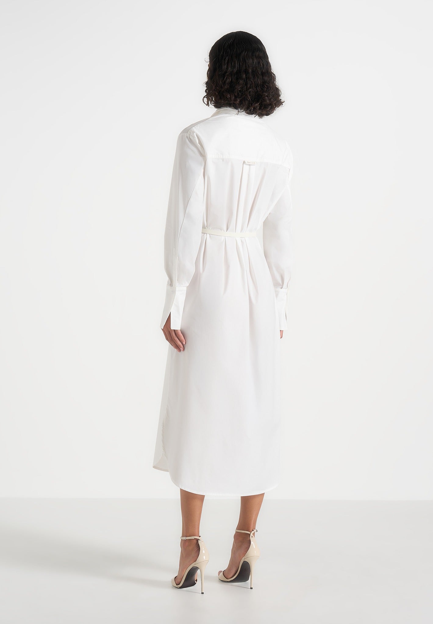 isa-belted-cotton-midi-shirt-dress-white