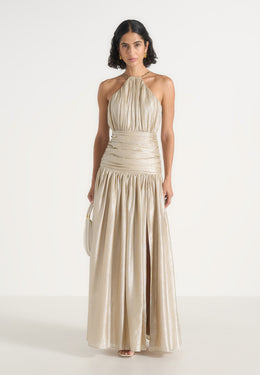 fabienne-pleated-halter-contour-maxi-dress-champagne