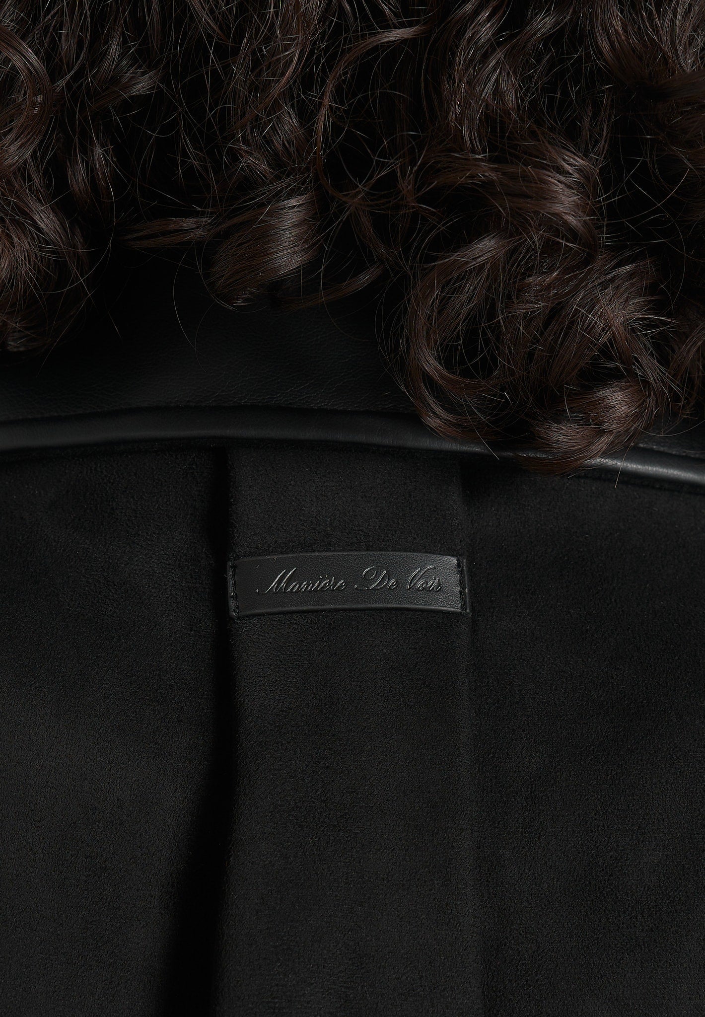 Lelia - Cropped Suede Trench 2-in-1 Gilet Coat With Belt - Black
