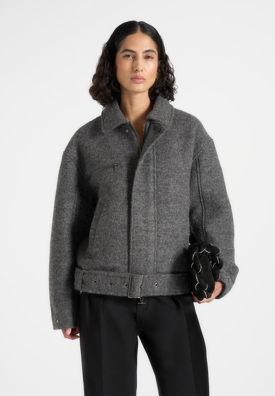 ezra-unisex-wool-belted-bomber-jacket-grey