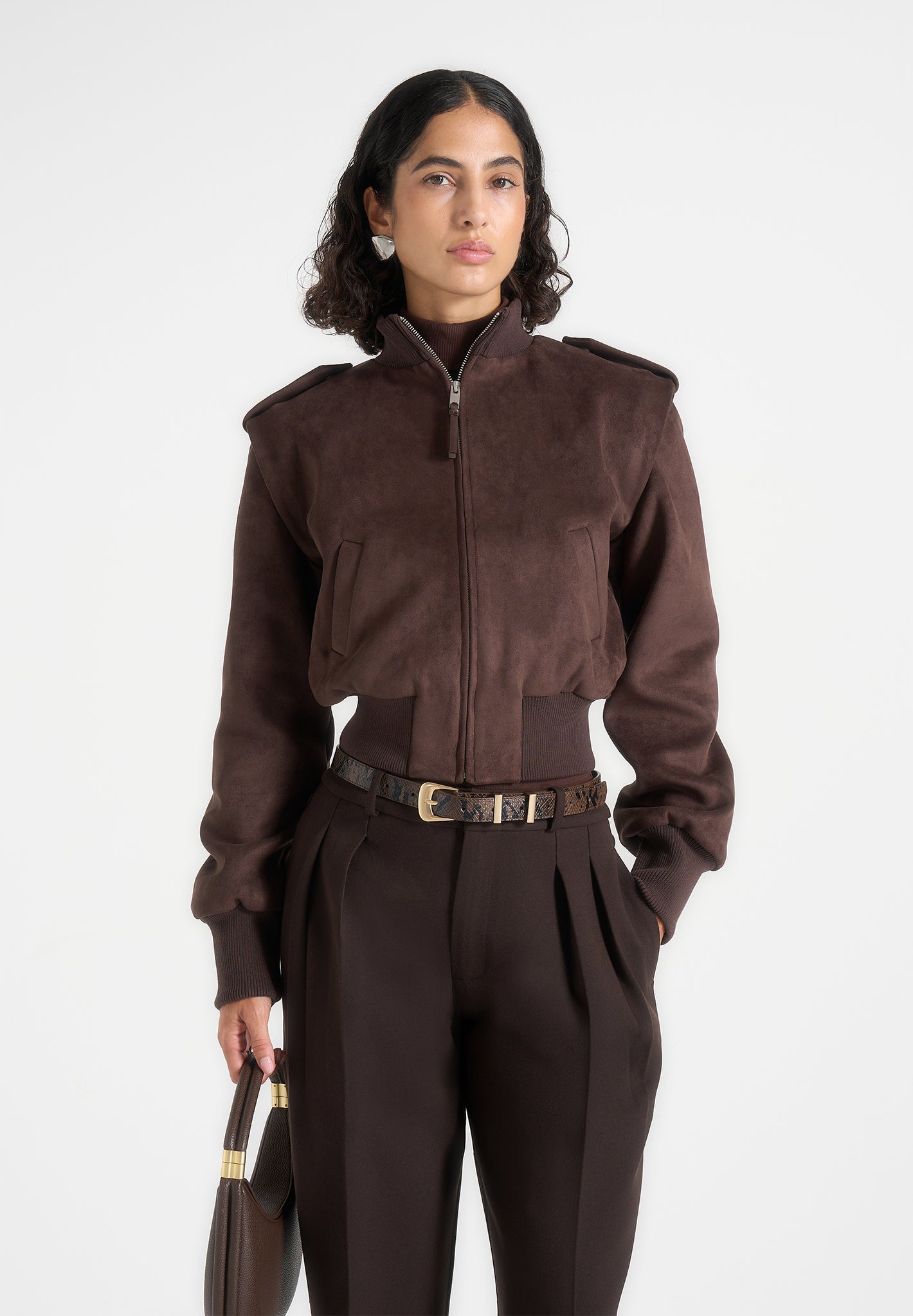 delfina-suede-layered-shoulder-cropped-bomber-jacket-brown