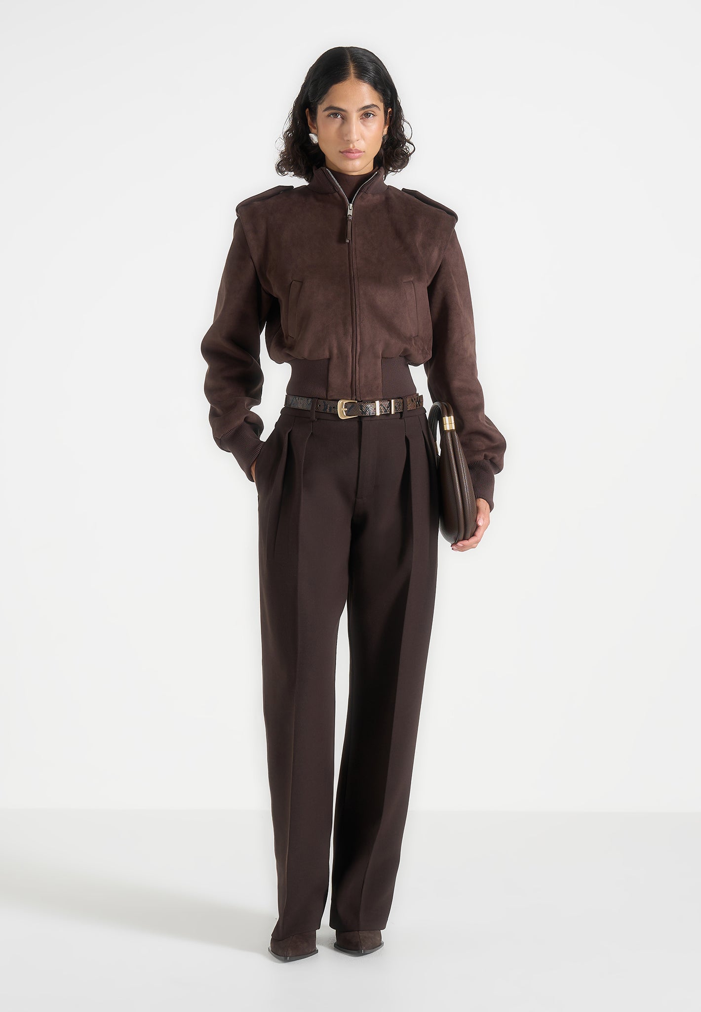 delfina-suede-layered-shoulder-cropped-bomber-jacket-brown