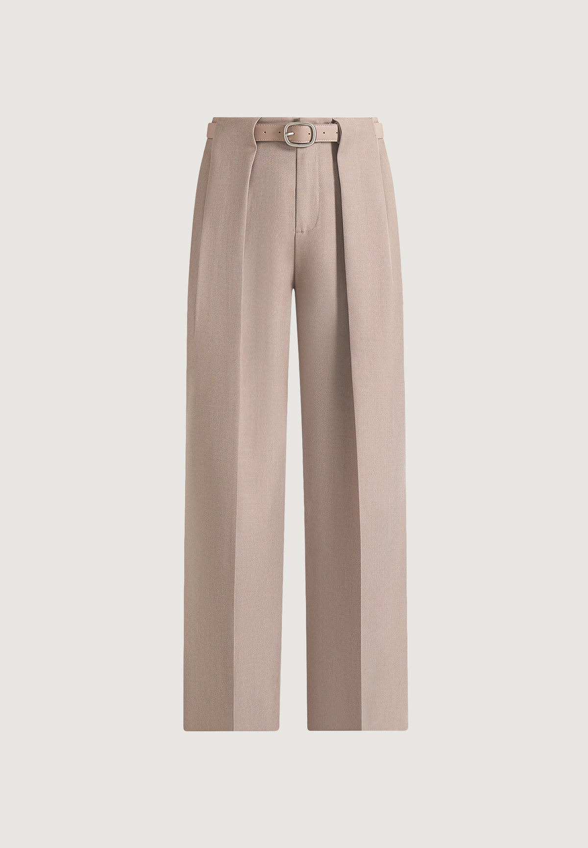 Jodie Pleated Trousers - Taupe