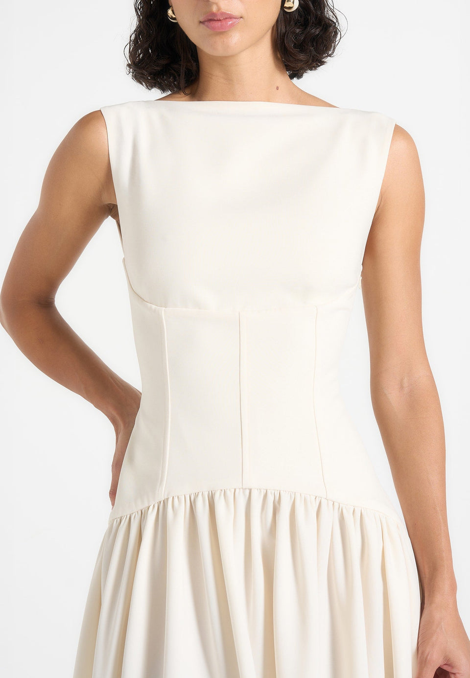 paige-boat-neck-corset-dress-cream