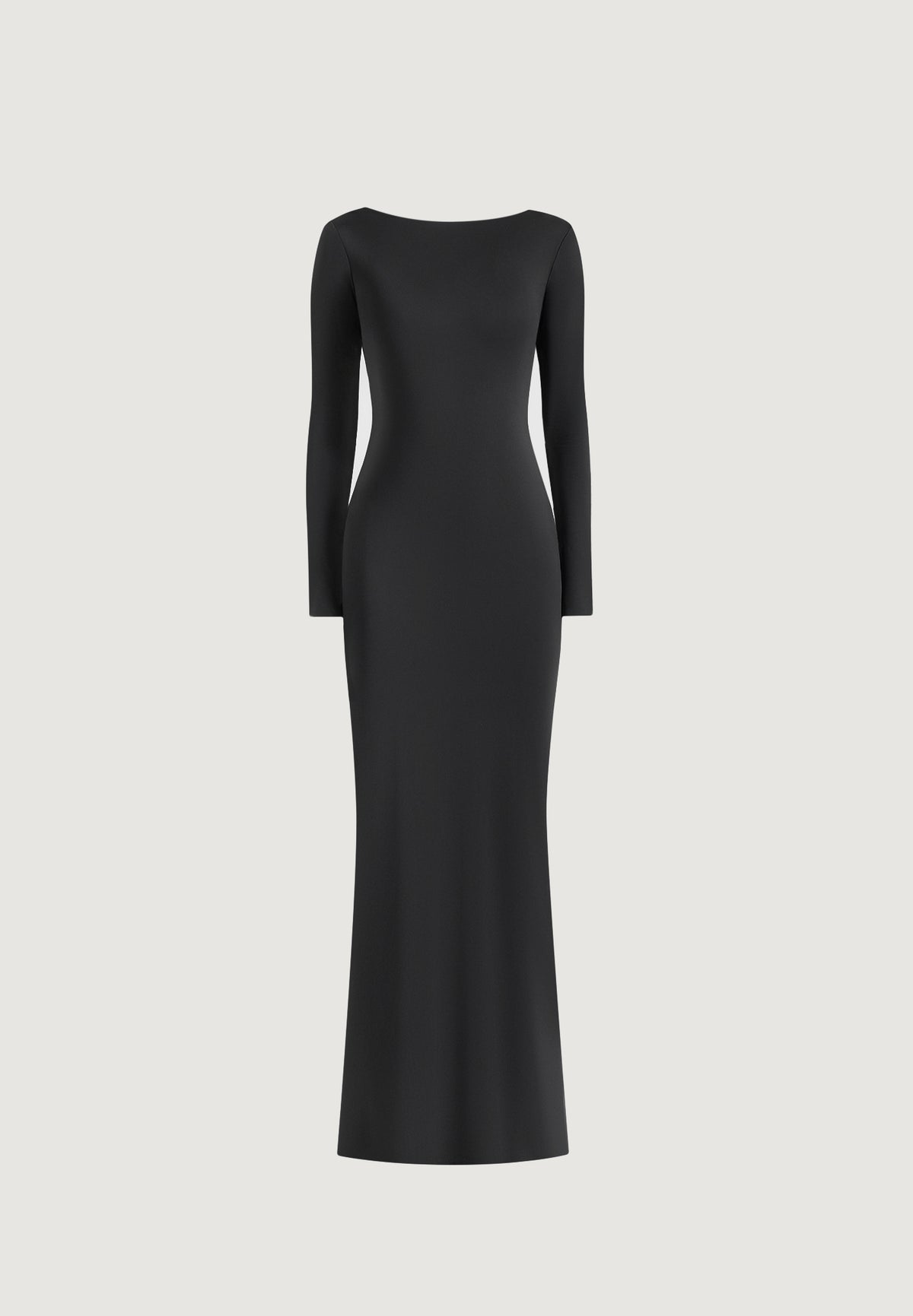 Tilly - Open Back Chain Detail Maxi Dress - Black